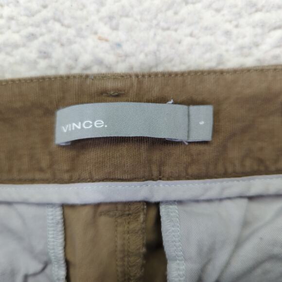 Vince Corduroy Chino Pants V442521496 Tan Beige Straight Leg Women's 6 Stretch - Picture 7 of 9